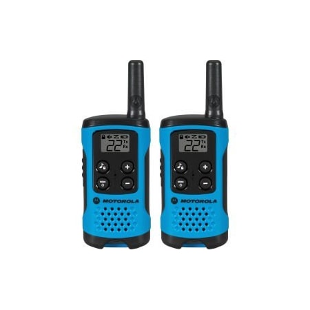 Motorola Motorola Talkabout T100 TwoWay Radios, Neon Blue  2 Pack T100